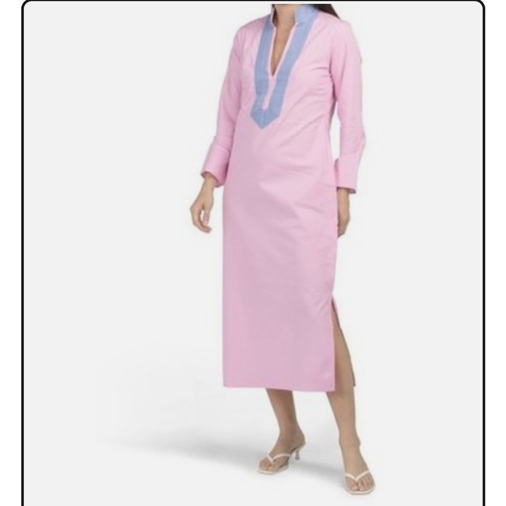 NWT Sail to Sable pink caftan dress